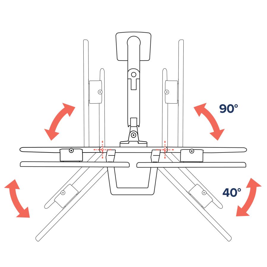 エルゴトロン（ergotron） HX デスクデュアルモニターアーム ホワイト