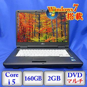 中古】ノートパソコン富士通 LIFEBOOK A550/B [FMVNA3BE] -Windows7