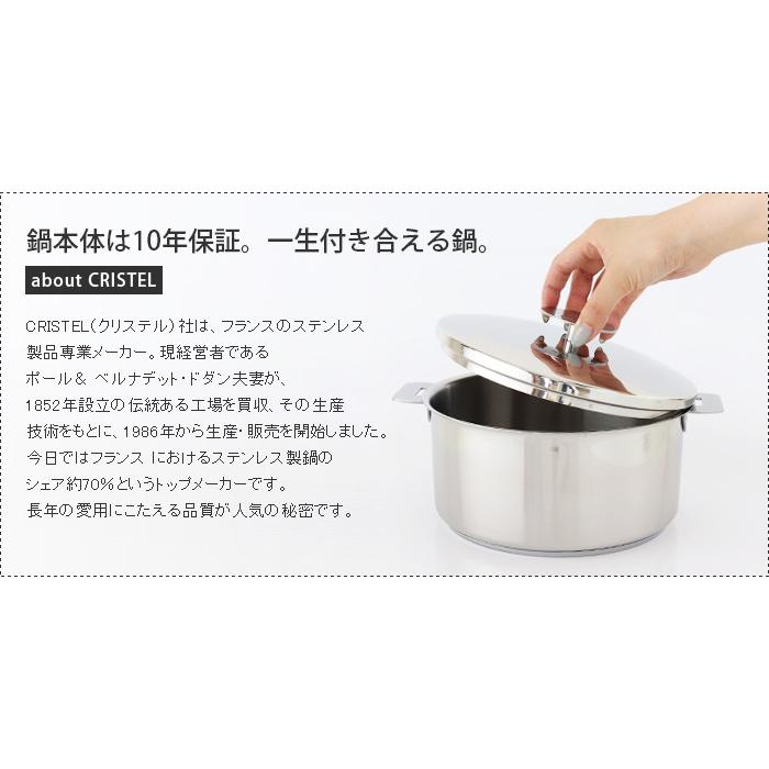 CRISTEL（クリステル） 鍋 両手浅鍋 G20cm フタなし グラフィット