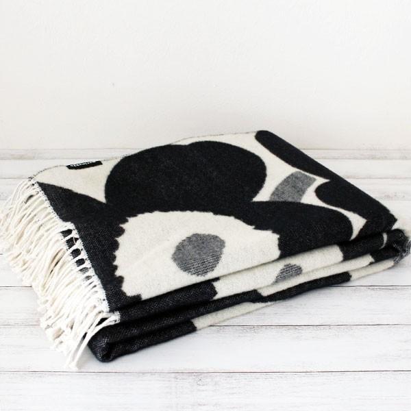 marimekko（マリメッコ） ブランケット Unikko ウニッコ 大判 ホワイト