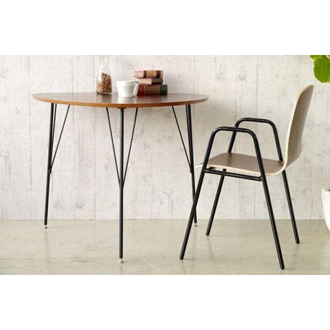 ダイニングテーブル テーブル 食卓テーブル ウォールナット 三角 北欧