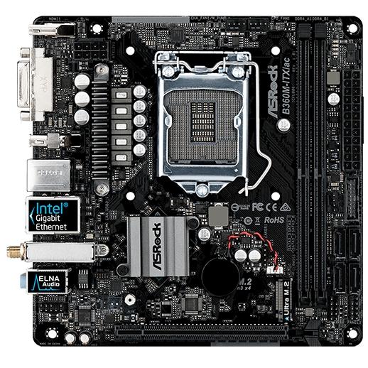 ASRock B360M-ITX/ac LGA 1151 DDR4 32GB Mini-ITX Motherboard