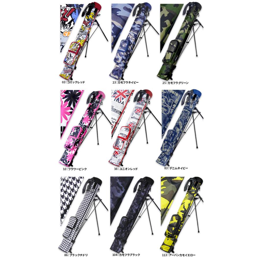 AZROF セルフスタンドバッグ ゴルフ 4.5インチ 4〜5本収納可能 セルフ