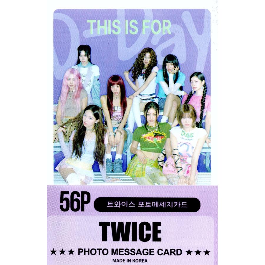 TWICE グッズ フォトメッセージカード 56枚 トレカ カード ミニ ポスト