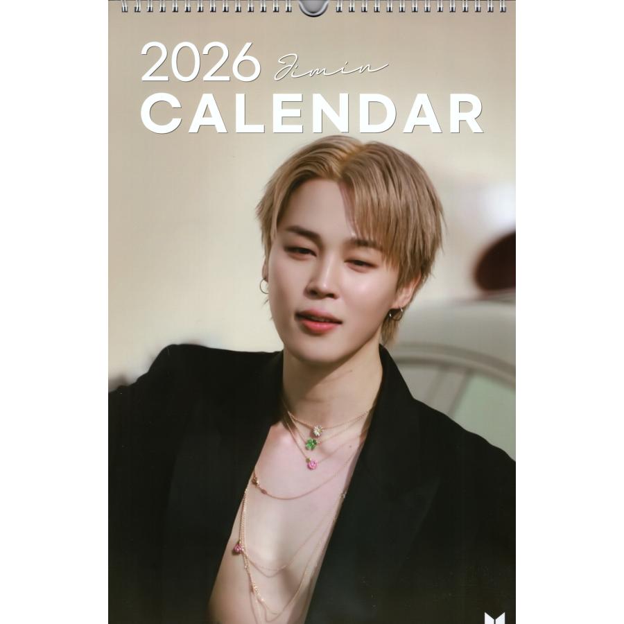 BTS ジミン グッズ 大判 壁掛け カレンダー 2026年 (令和8年) +