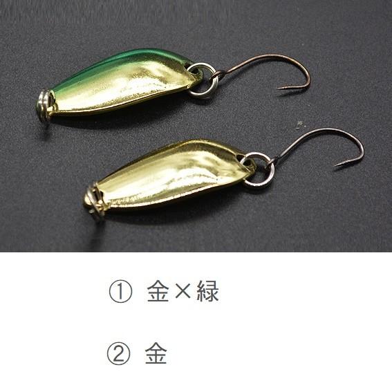 スプーンルアー 3g 18個セット 全6色×各3｜選べる楽しさ！渓流・湖