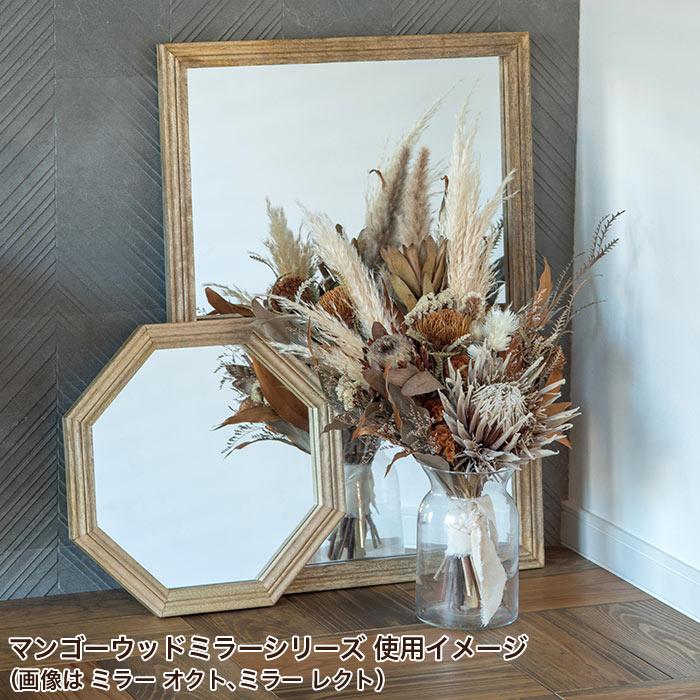 POSH LIVING（ポッシュリビング） 鏡 ミラー 壁掛け 楕円 木枠