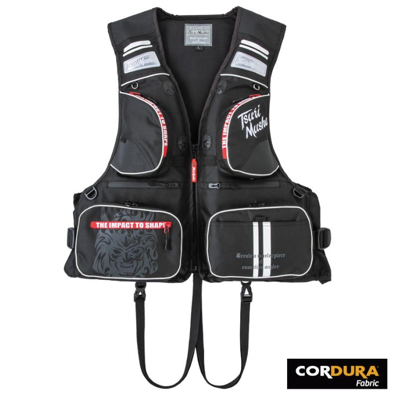 ライフジャケット 釣武者 Mushaフェイス コーデュラフローティング