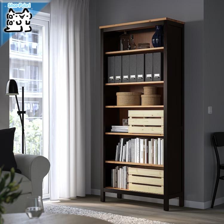 イケア（IKEA） IKEA - - HEMNES -ヘムネス- 本棚 ブラックブラウン