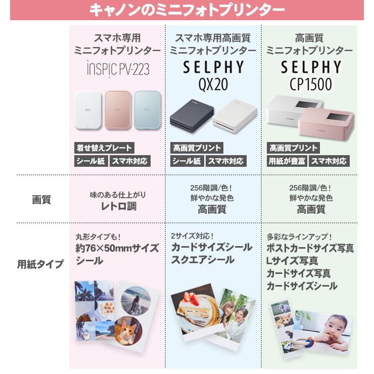 キヤノン（Canon） キャノン セルフィー CP1500 本体 Lサイズ写真用紙