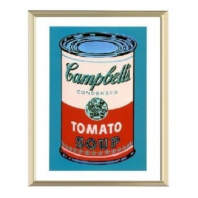 アンディ・ウォーホル アルミ額装ポスター-キャンベルスープ缶 1965年