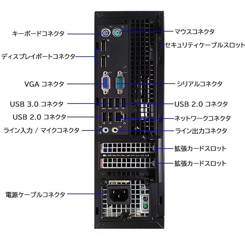 デスクトップパソコン中古 Office2019 Win10 DELL Optiplex 3020/7020