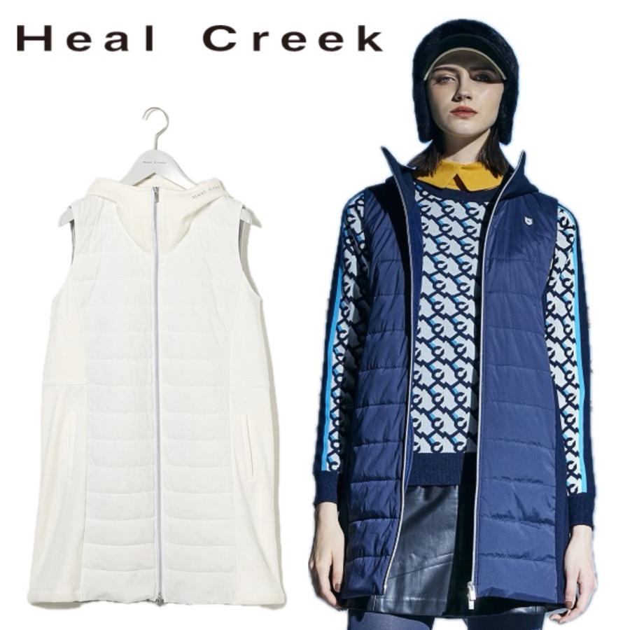 Heal Creek（ヒールクリーク） ストレッチタフタ中綿ベストワンピース