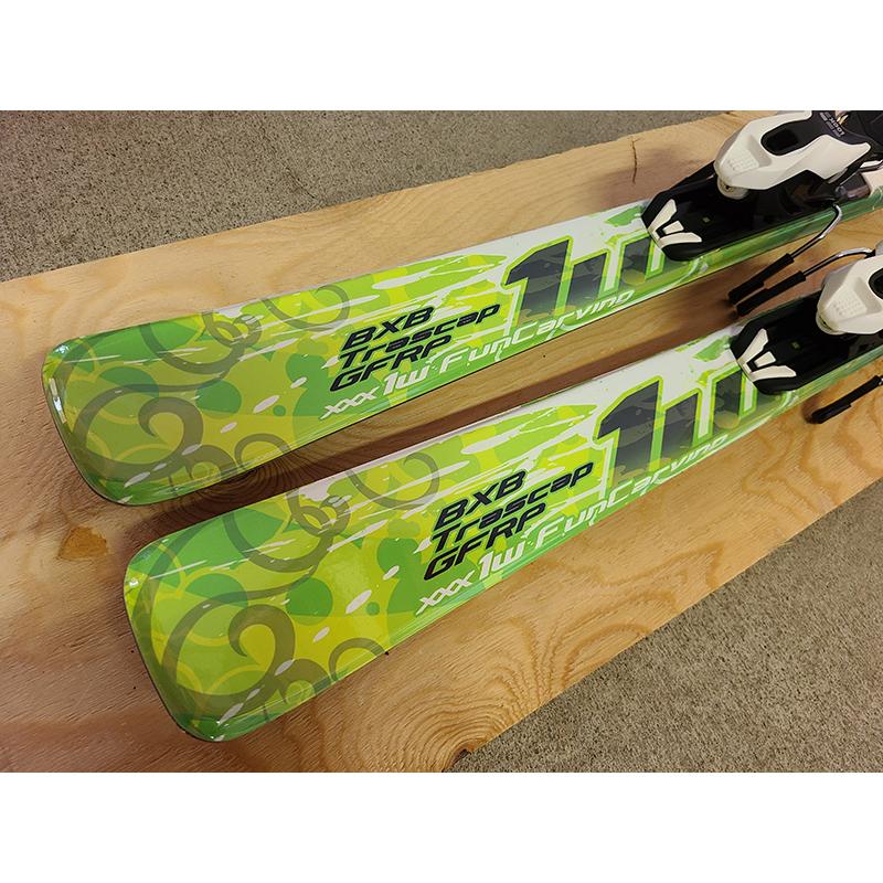 BXB スキー 4点セット BLUEMORIS BXB XXX-1W GRN 150/160/170cm 金具