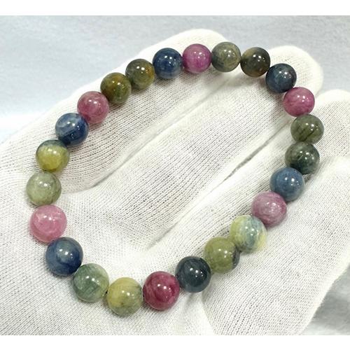 コランダム ブレスレット ミックスカラー 天然石 パワーストーン