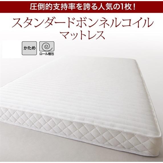 ダブルベッド 高級レザーベッド ホワイト 白 マットレス付き