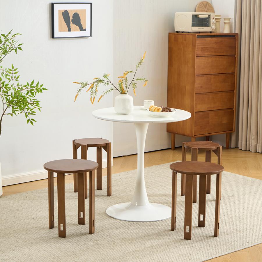 引き取り限定】ナチュラルウッド ダイニングテーブル 椅子4脚 セット