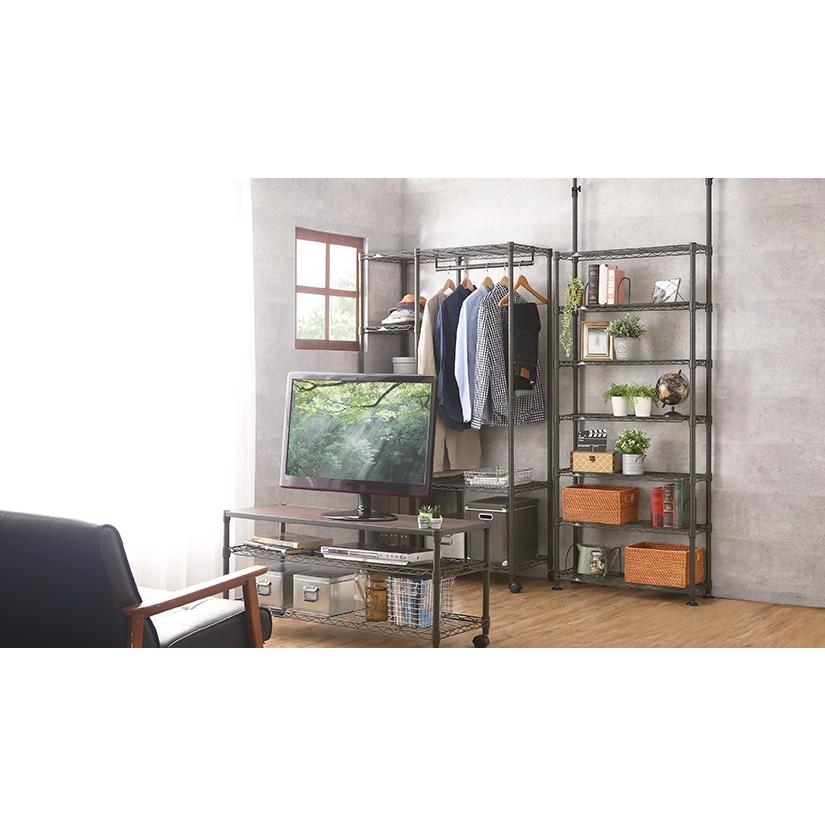 Luminous ルミナス スチールラック ノワール 黒 ラック 幅78 奥行27.5