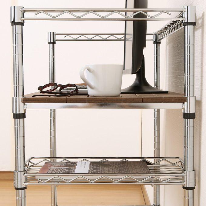 Luminous ルミナス スチールラック ラック 木製棚 ウッドシェルフ 幅