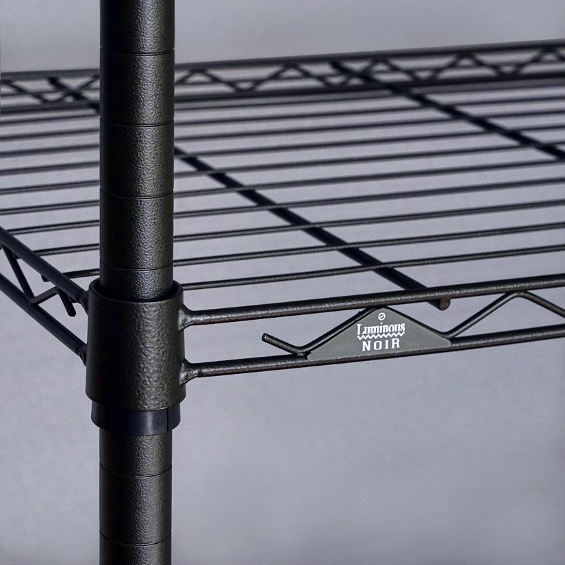 Luminous ルミナス スチールラック ノワール 黒 ラック 幅78 奥行27.5