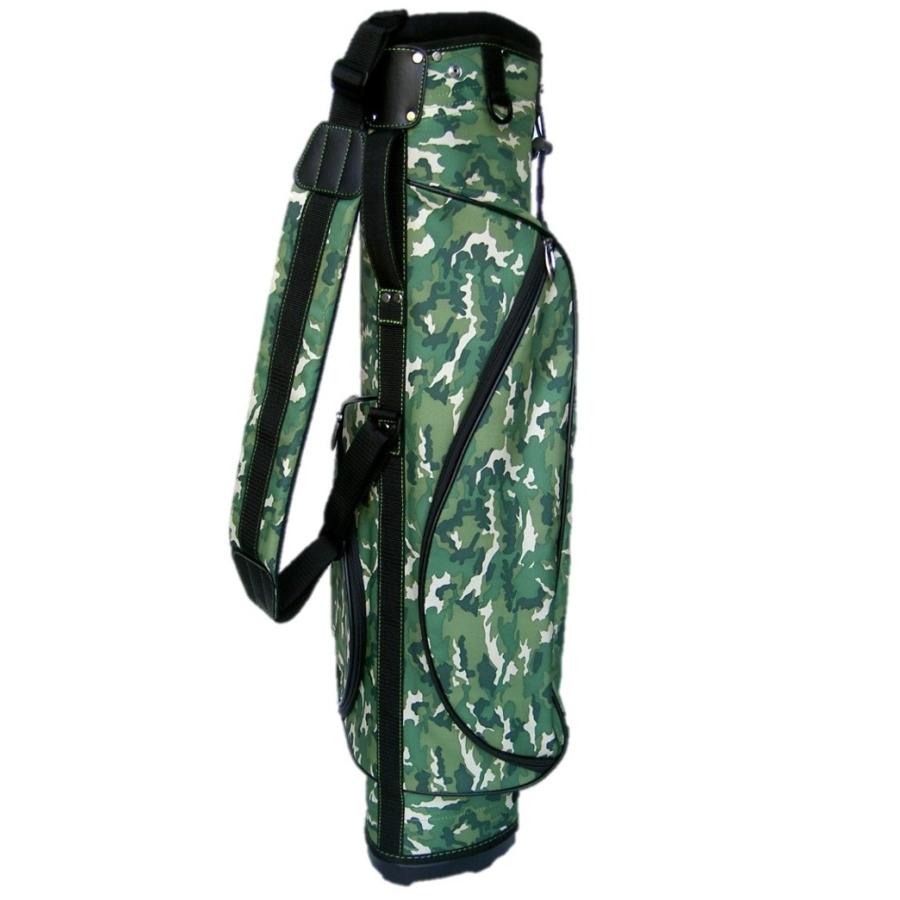 スタンド付きハーフキャディバッグ （6.5型カモフラージュ柄グリーン