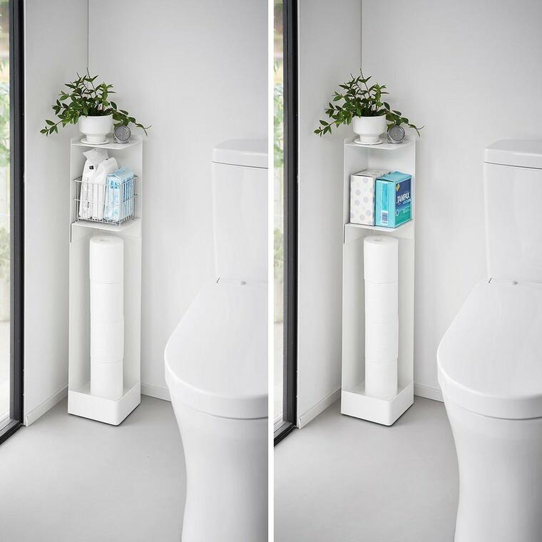 tower 山崎実業 キャスター付きスリムトイレラック タワー 公式 1489