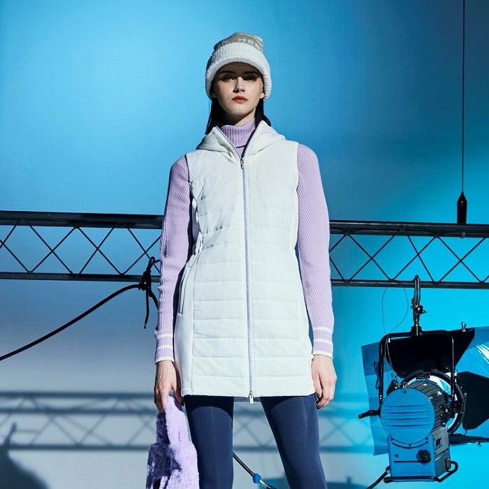 Heal Creek（ヒールクリーク） ストレッチタフタ中綿ベストワンピース