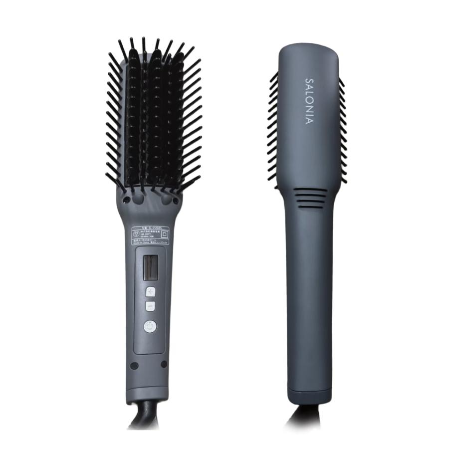 SALONIA（サロニア） ストレート ヒートブラシ スリム マイナスイオン