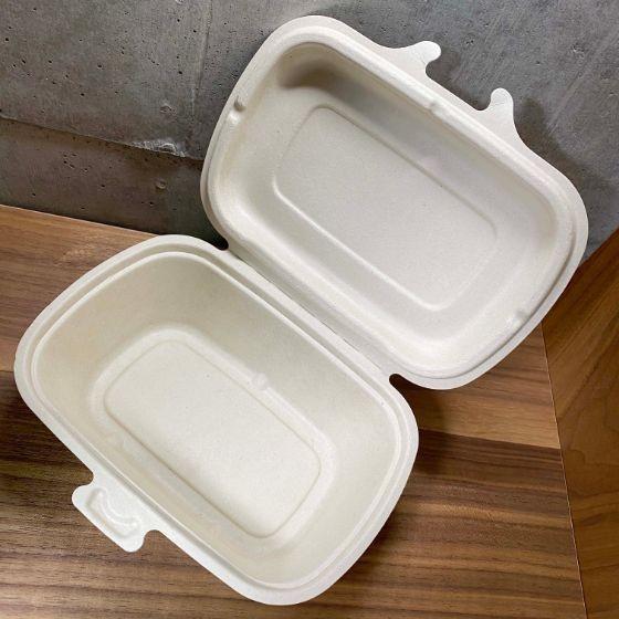 代引き 不可】300枚・バガスモールド ランチボックス M （約 600ml