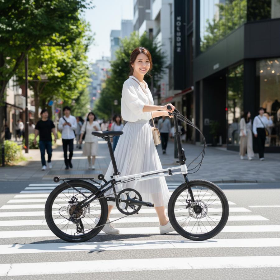 ACEXIS 折りたたみ自転車 小径車 ミニベロ 三つ折り仕様 16インチ 20