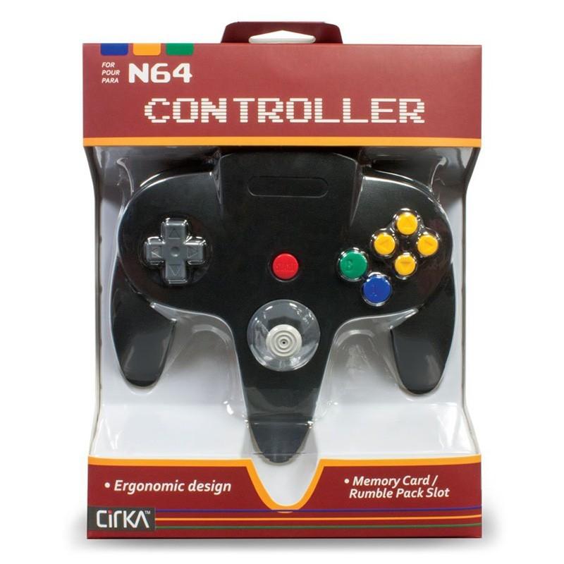 LOLA（ローラ） N64 Cirka Controller Black サードパーティー製