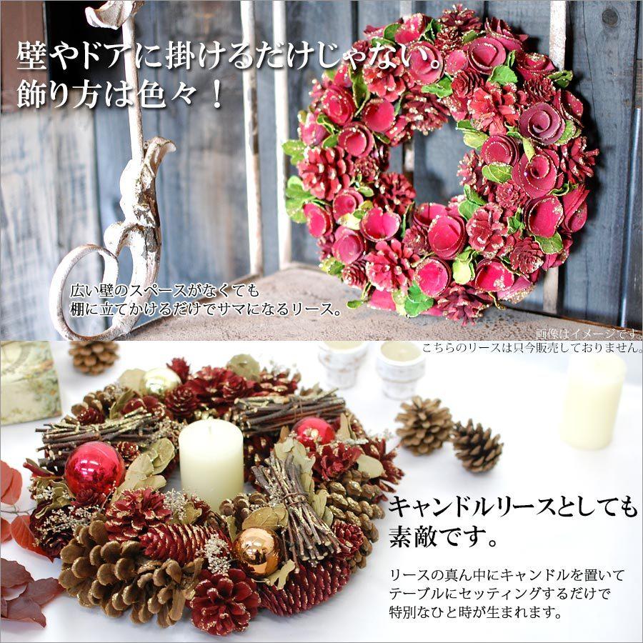 2025年 クリスマスリース Lサイズ 直径約33cm 選べる9種類 ドライ