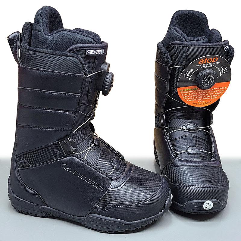 ZUMA スノーボードブーツ FERRY-Atop BLACK ダイヤル式 大人用 22.0cm