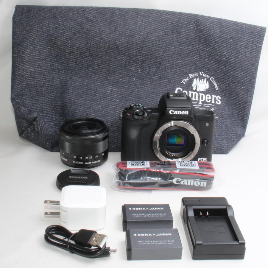 EOS Kiss キャノン CANON M2 EF-M15-45 IS STM レンズキット [ブラック