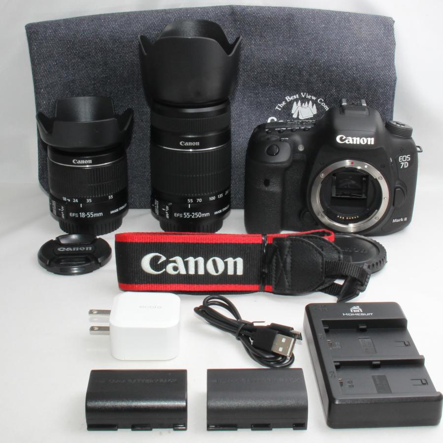 EOS キヤノン Canon 7D Mark II 手振れ補正ダブルレンズセット 当店