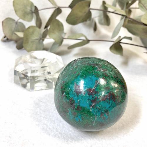 クリソコラ 丸玉 クリソコーラ 珪孔雀石 天然石 パワーストーン 結晶