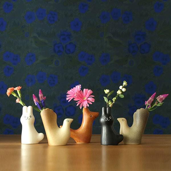 鹿児島 睦/ラビット/ホワイト/En Liten Van/小さな友達/花器/フラワー