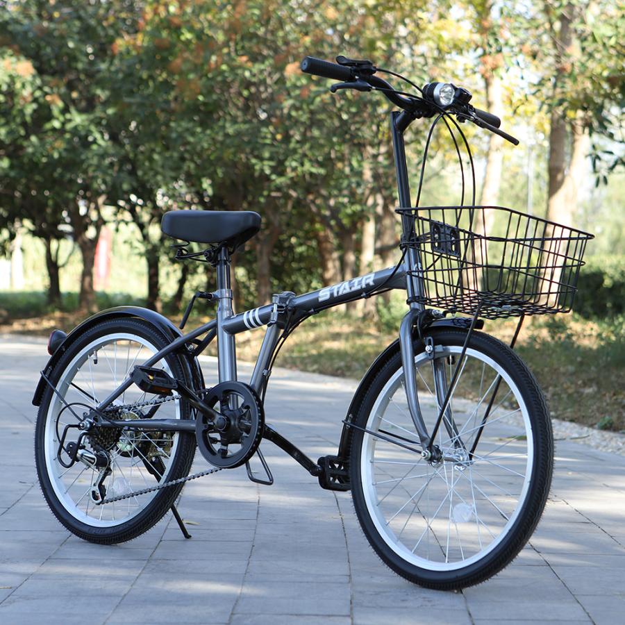 折りたたみ自転車 20インチ シマノ6段変速ギア 折畳み 自転車 折り畳み