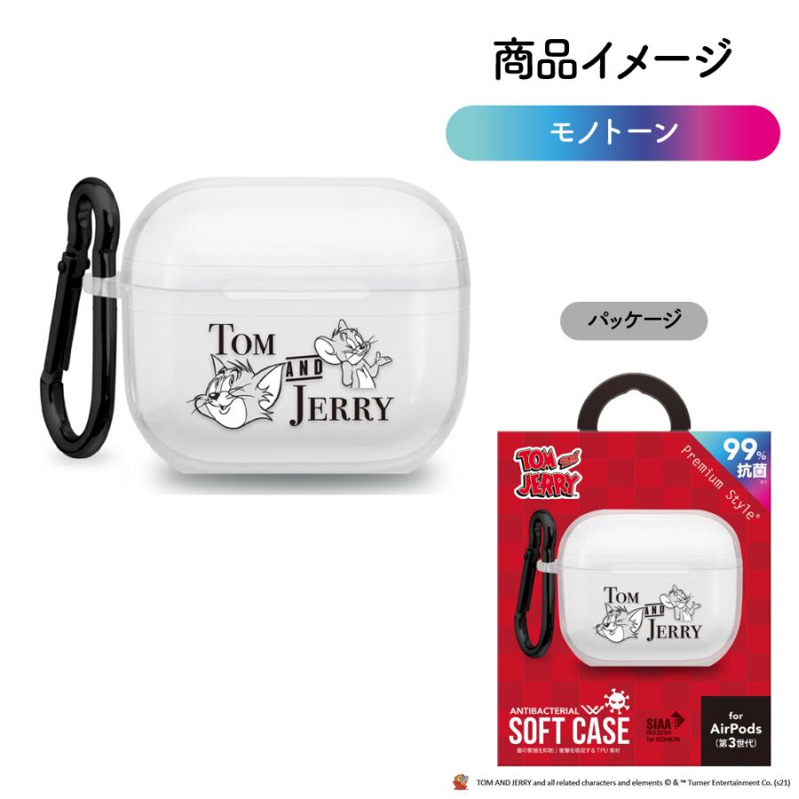 AirPods 第3世代 ケース カバー クリア 透明 トムとジェリー トム
