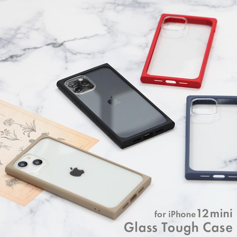 PGA アウトレット iPhone 12 mini ケース カバー ブラック 黒 レッド