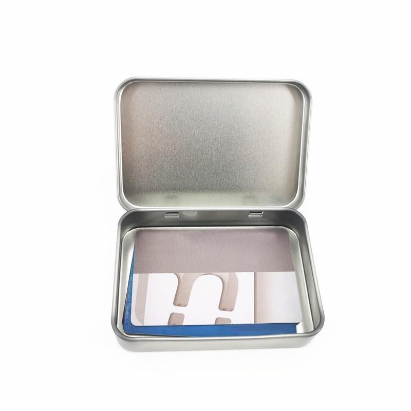 plusnao（プラスナオ） 小物入れ 収納ケース 缶 ブリキ缶 蓋付き 整理