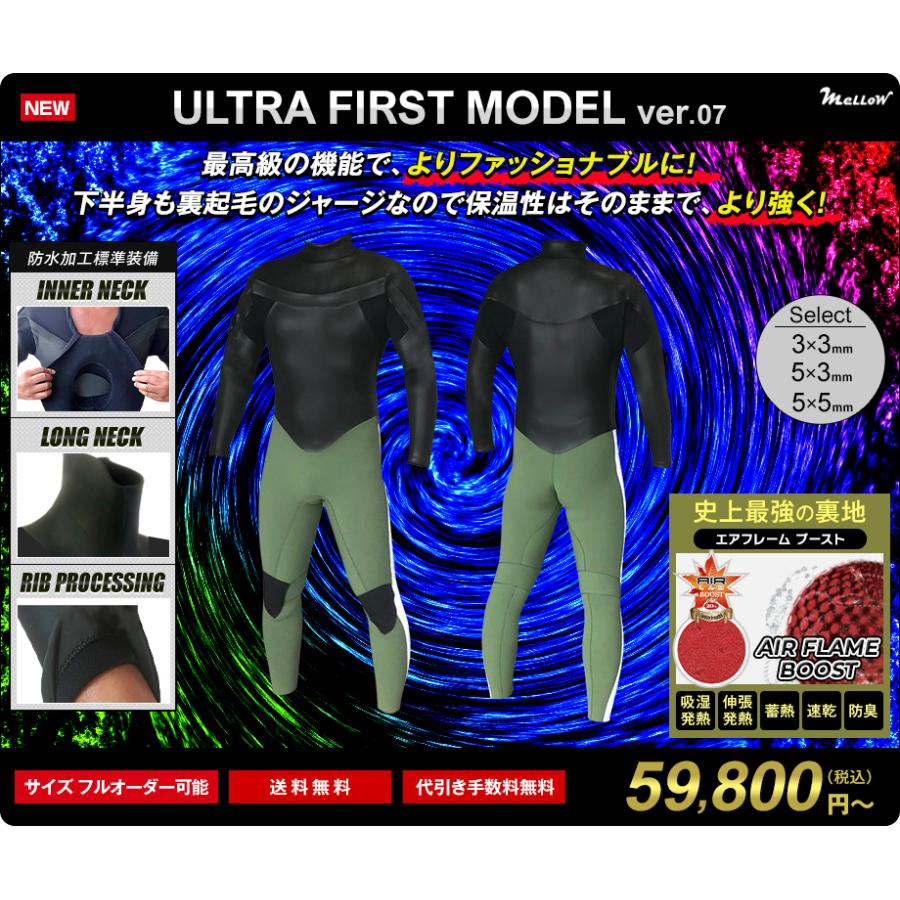 下半身ジャージ仕様 セミドライウェットスーツ メンズ レディース 5mm