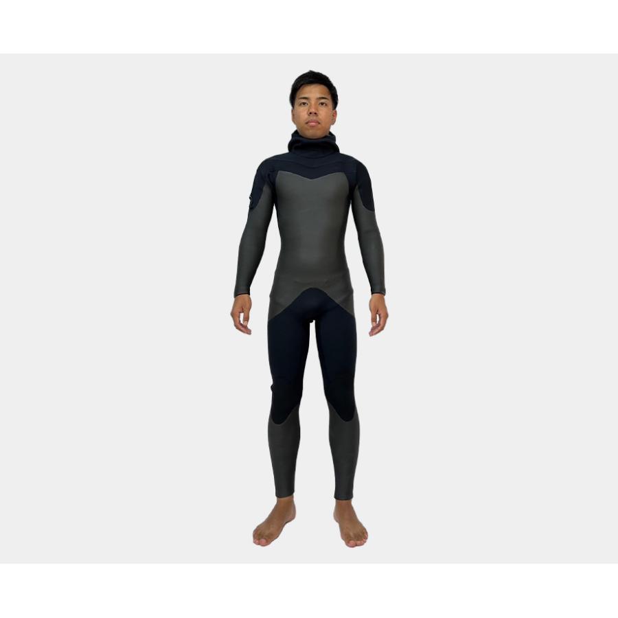 最新モデル フード付きセミドライ 極暖 最強 日本製 ロングチェストZIP