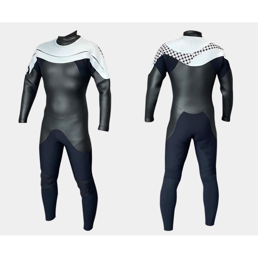 ACTIVEモデル 日本製 ロングチェストZIP セミドライ 5mm 3mm