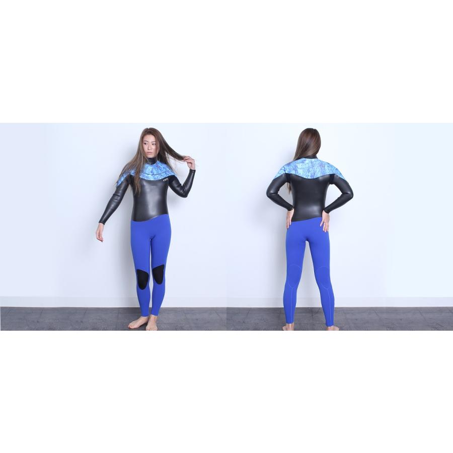 レディースウェットスーツ セミドライ 5mm3mm フルオーダー サーフィン
