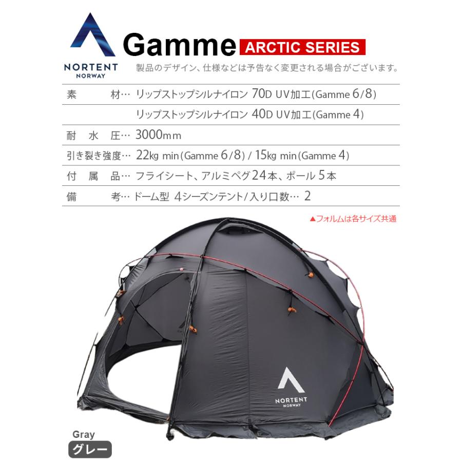 NORTENT（ノルテント） 正規品 ギャム6 アークティック Nortent Gamme6