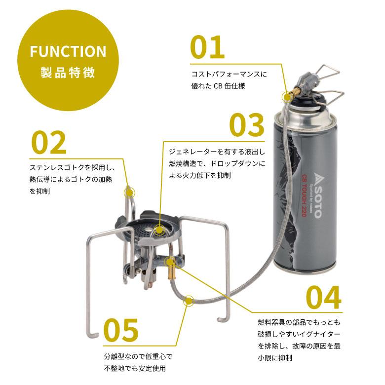 SOTO SOTO ST-331 TrekMaster トレックマスター CB缶 新富士バーナー