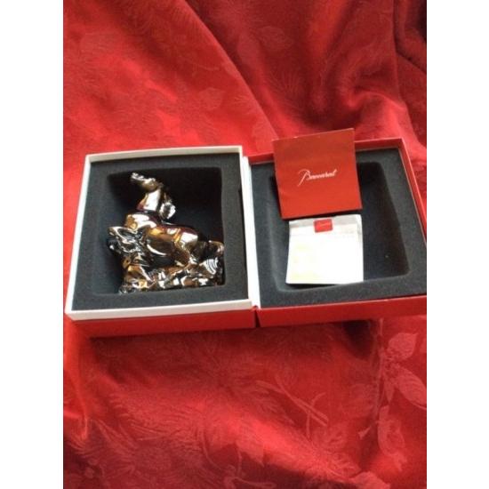 バカラ（Baccarat） 『馬 ホース 干支 シルバークリスタル フィギュ