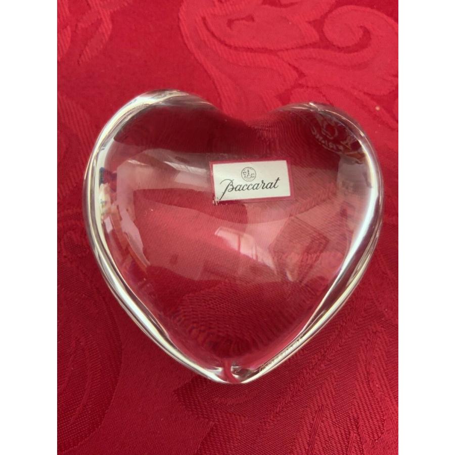 バカラ（Baccarat） 置物 ハート クリスタル クリア : スワロフスキー