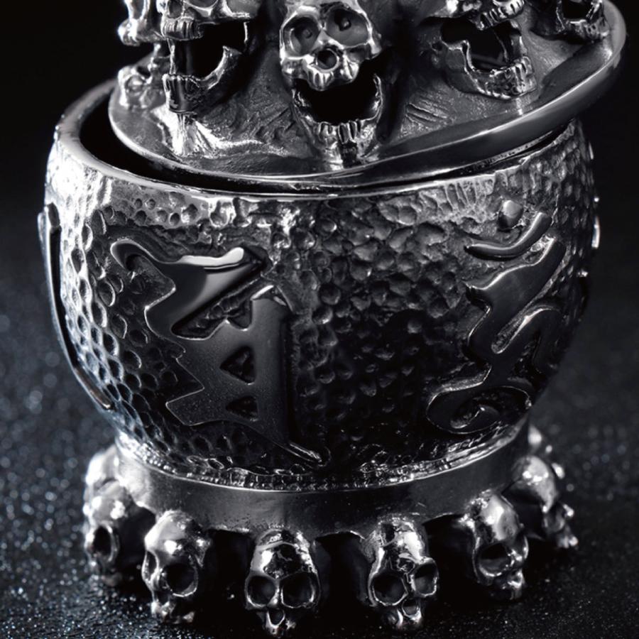 灰皿 ステンレス鋼 ドクロ 骸骨 ガイコツ 小物入れ アクセサリー収納